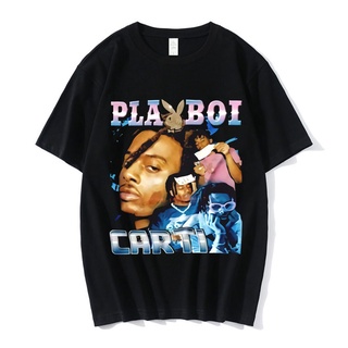 เสื้อผ้าผชเสื้อยืดลําลอง แขนสั้น พิมพ์ลายกราฟฟิค Rapper Playboi Carti 90s สไตล์ฮิปฮอป สตรีท วินเทจ แฟชั่น สําหรับผู้ชาย