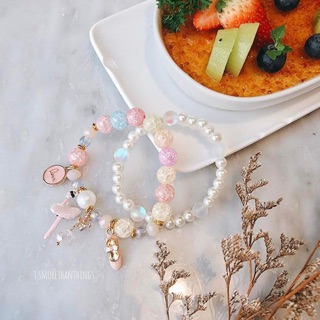 Ballet bracelet 🌟💫 สร้อยข้อมือหินสังเคราะห์ สั่งทำตามข้อมือได้