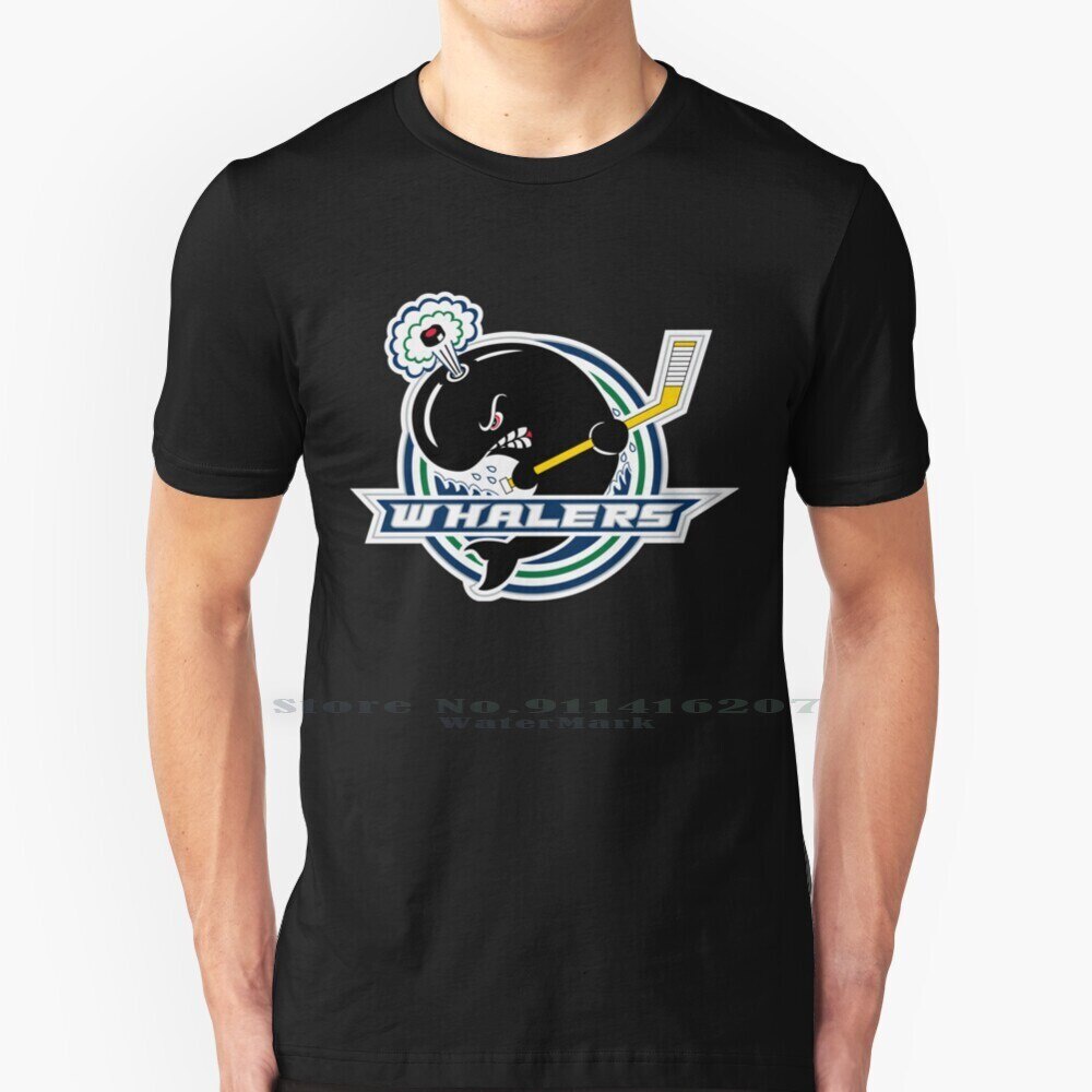 Plymouth Whalers T เสื้อ 100% ผ้าฝ้ายแท้ Plymouth Whalers Hockey Plymouth Whalers Club Pople Awesome