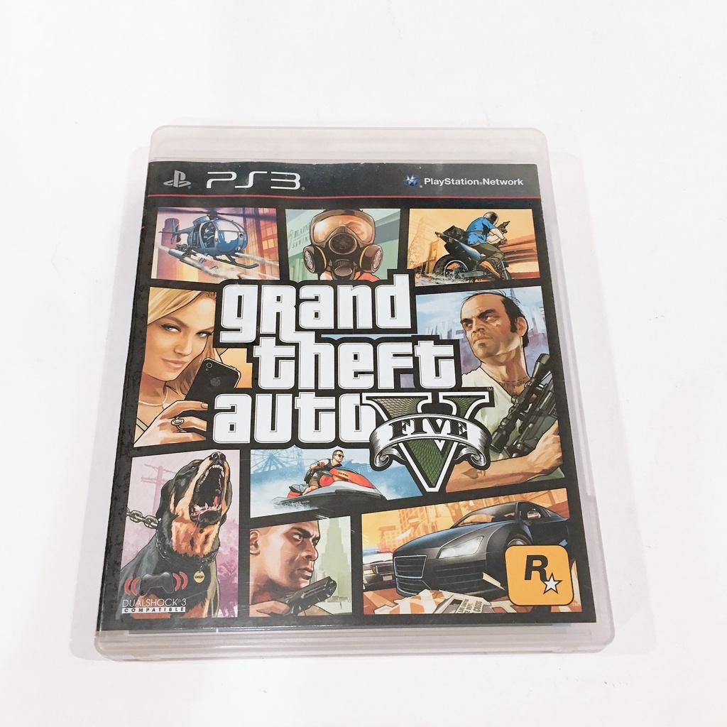 แผ่นเกม PS3 PlayStation3 Grand Theft Auto V GTA 5 ของแท้ มือสองสภาพดี