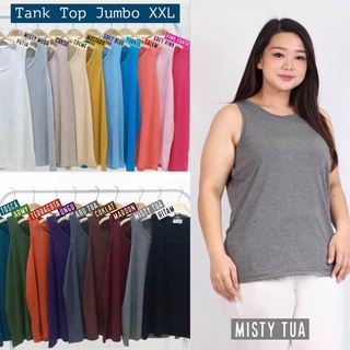 เสื้อกล้ามเสื้อกล้ามเสื้อกล้ามจัมโบ้ 2XL U CAN SEE XL2 BASIC In 2L L2 TANKTOP 1nn SINGLET XXL INNER BIGSIZE สําหรับสตรี