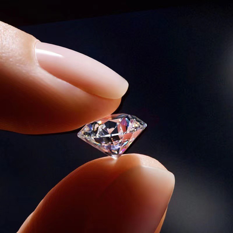 หลวมจริง moissanite เพชรสีขาว D สี 8H8A VVS1 EX ตัดด้วยใบรับรอง GRA 1ct 2 cs 0.3ct 0.5ct 0.8ct ผ่านเ