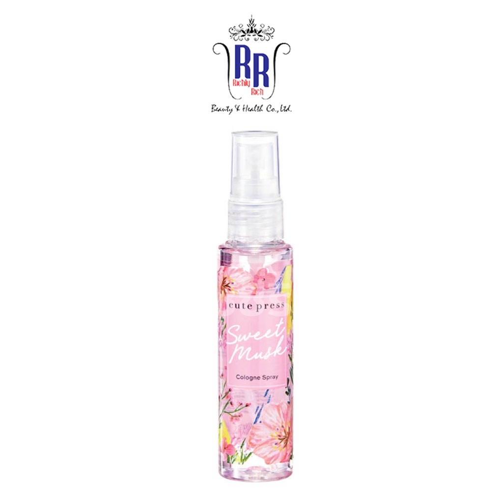🔸แท้|ส่งไว🔸 CUTE RPESS โคโลญ น้ำหอม Sweet Musk Cologne Spray สวีทมัสค์ น้ำหอมสวีทมัสค์ ขนาดพกพา คิวเพรส ริชชี่ริชบิวตี้