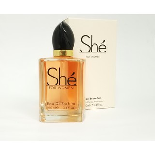 น้ำหอม PC Parfums  She for women 100ml กล่องซีล กลิ่นเทียบ ARMANI Si EDP for Women