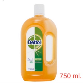 เดทตอล DETTOL น้ำยาทำความสะอาดฆ่าเชื้อ DETTOL 750 มล.