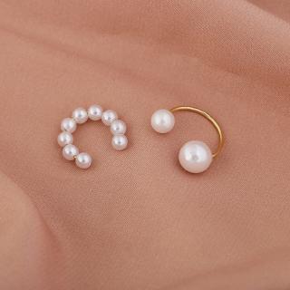 【COD Tangding】3pcs/set Pearl Earclips Korea New Fashion Style Accessory