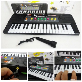 ELECTRONIC ORGAN NO:3701 เครื่องเล่นอิเลคโทนไฟฟ้า พร้อมไมค์ ลำโพงในตัว อัดเสียงดนตรี เสียงร้องเพลง ได้ในตัว เหมาะสำหรับเ