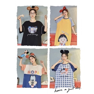 ชุดนอนกระโปรงทรงหลวม เนื้อนุ่มน่ารัก พร้อมส่ง