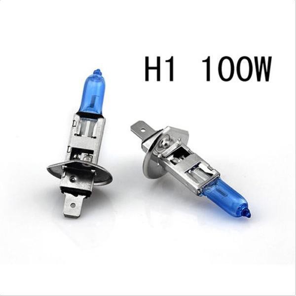 หลอดไฟซีนอน H1 ฮาโลเจน 100W 12V พลังงานสูง สีขาว 2 ชิ้น ต่อล็อต