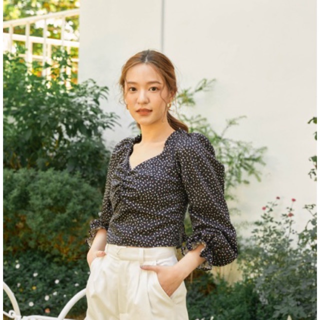 LAMUNE.STUDIO #laila top (black)