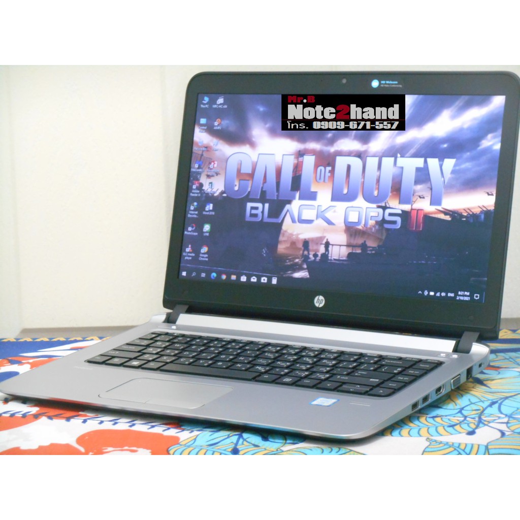 โน๊ตบุ๊คมือสอง HP Core i7-6500U จอ14”HD แรม4+HDD 320+การ์ดจอ2GB+Windows ...