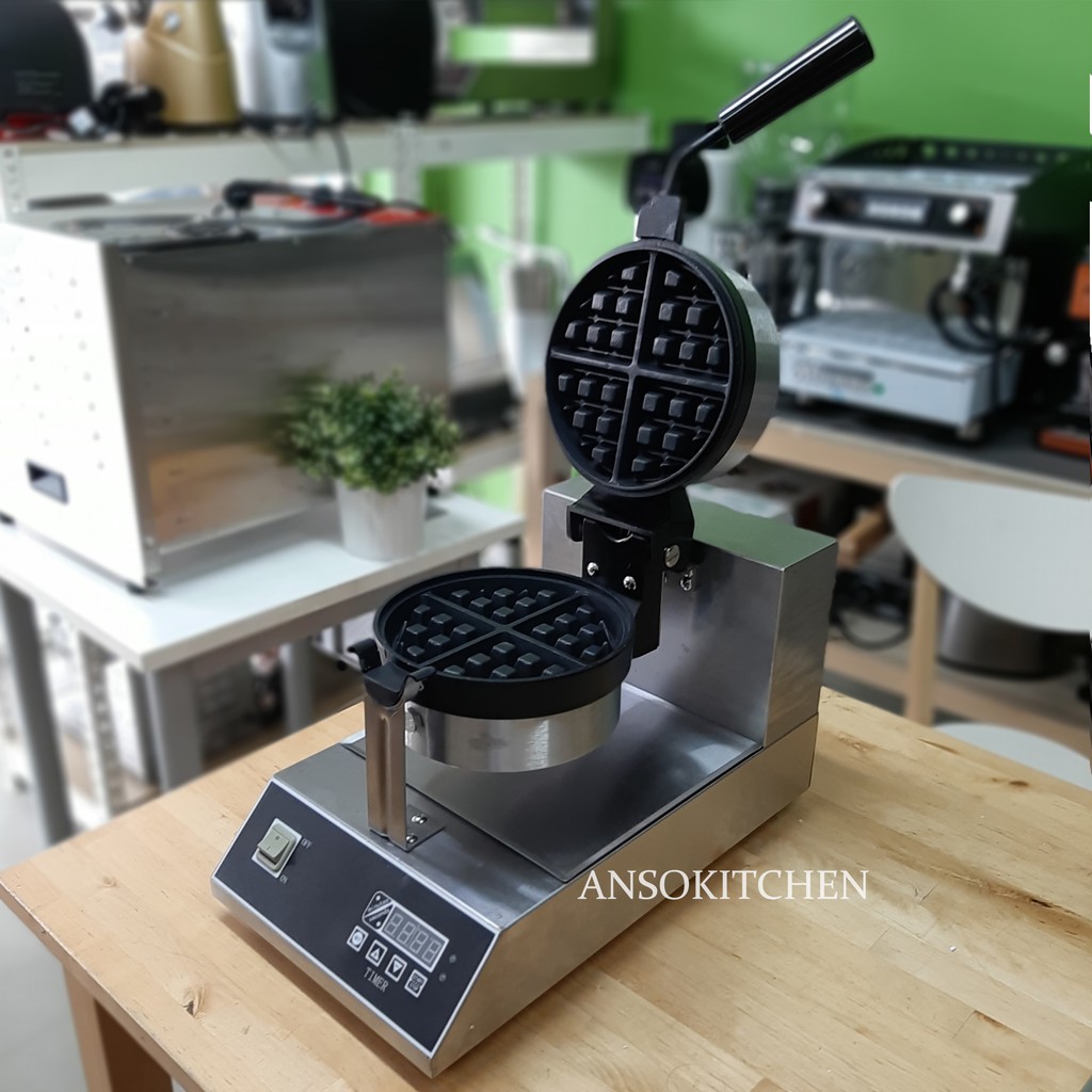 Digital Waffle Maker เครื่องทำวาฟเฟิล เตาอบวาฟเฟิล ระบบดิจิตอล เชิงพาณิชย์ แบบพลิกหน้าเตาได้ รุ่น FY-2205E
