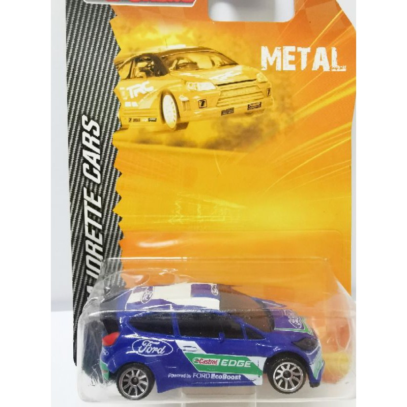 รถเหล็ก Majorette Ford Fiesta WRC (ลอดช่องกระโปรงหน้าสีน้ำเงิน)​ รถปี 2015