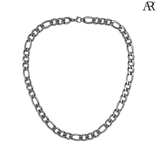 ANGELINO RUFOLO Necklace ดีไซน์ Forever Chain สร้อยคอ Stainless Steel 316L(สแตนเลสสตีล)คุณภาพเยี่ยม สีเงิน