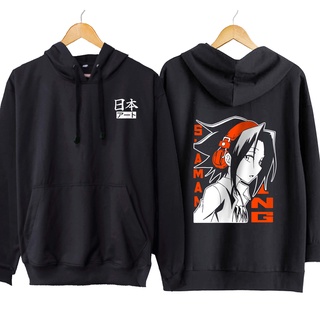 เสื้อแจ็กเก็ต มีฮู้ด ผ้าฝ้าย 100% พิมพ์ลายอนิเมะ ASAKURA YOH SIDE - SHAMAN KING