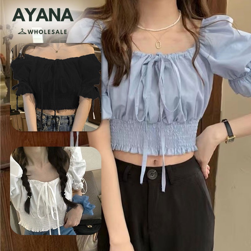 มาเเรงสุด เสื้อครอปสุดน่ารักใส่สบายผ้านิ่ม ราคา ถูกที่สุด ดีลบีเคเค แกลเลอรีภาพที่ 2