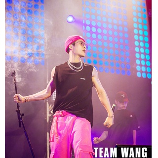 กางเกงสีชมพู แบบ Jackson wang Fanmade