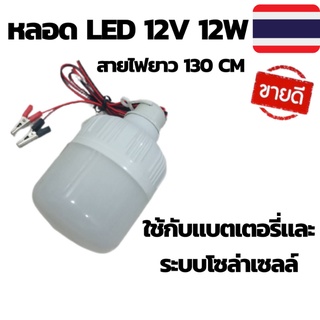 หลอดไฟ ฟลอด LED 12V 12W