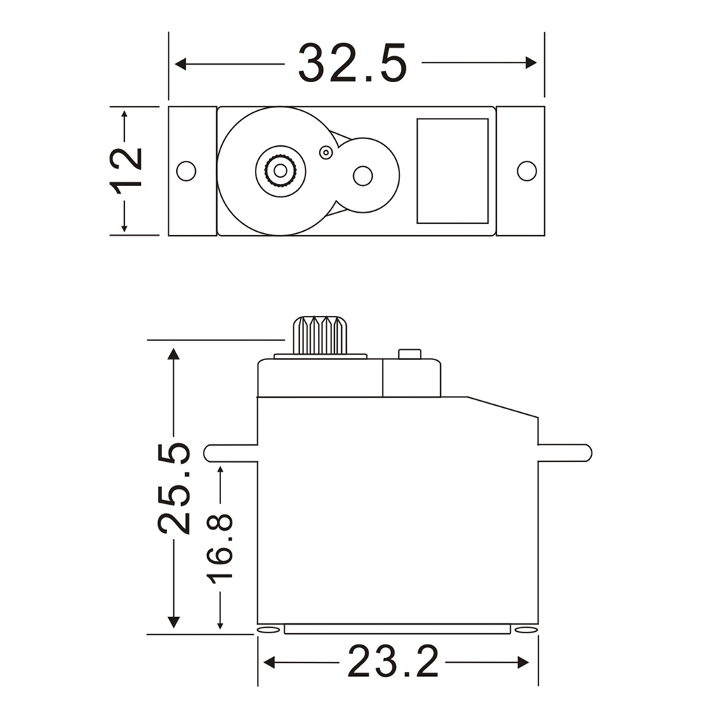 Jx Servo PS-1109HB อะไหล่เกียร์เซอร์โว พลาสติก ขนาดใหญ่ 9.45 กรัม 1.89 กก. 9G สําหรับรถบังคับ 1/18 HELI VS SG90 - รูปที่ 5