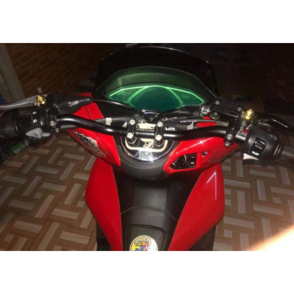 แฮนด์มงกุฎ  ทรงกลาง ขนาด22mm.  เลี้ยวไม่ติด  PCX2018-2020ใส่ได้ - รูปที่ 4