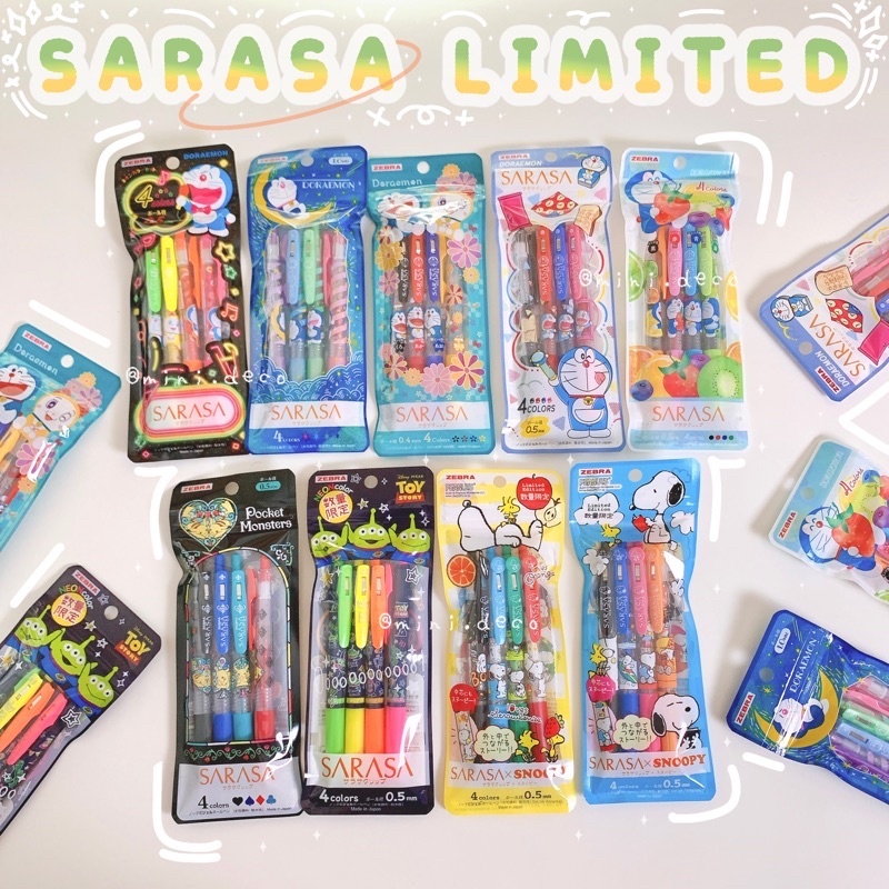 🔥เหลือ 426.- ใส่โค้ด "SBLTMT"🔥 Set ปากกา แบรนด์ Zebra Sarasa เปลี่ยนไส้ได้ ลายลิขสิทธิ์แท้ 100%