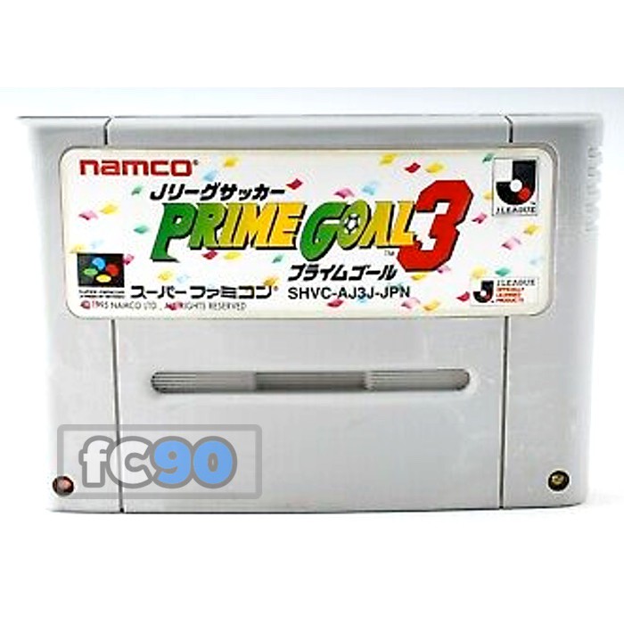 ตลับเกม J.League Soccer Prime Goal 3 [SFC] ตลับมือสอง สำหรับนักสะสมเกมเก่า ซุปเปอร์ฟามิคอม Super Fam