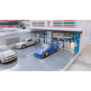 ฉากโมเดลรถ 1/64 (ฉากร้านสะดวกซื้อ)