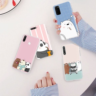 Ml-292 เคสโทรศัพท์มือถือแบบนิ่ม ใส ลายการ์ตูนหมีน่ารัก สําหรับ Samsung M23 5G M33 M52 M53 M31 M51 M21 M30S A22 A32