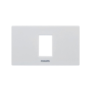 Chaixing Home แผงหน้ากาก 1 ช่อง PHILIPS รุ่น LEAFCOVER 1M + GRID สีขาว