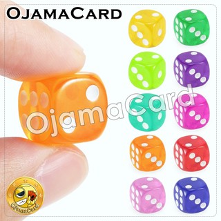 ลูกเต๋า โปร่งใส 6 หน้า ขนาด 12~13 มม. จำนวน 1 ลูก | 13MM 6 Sided Dice Block — Transparent「1 Dice」