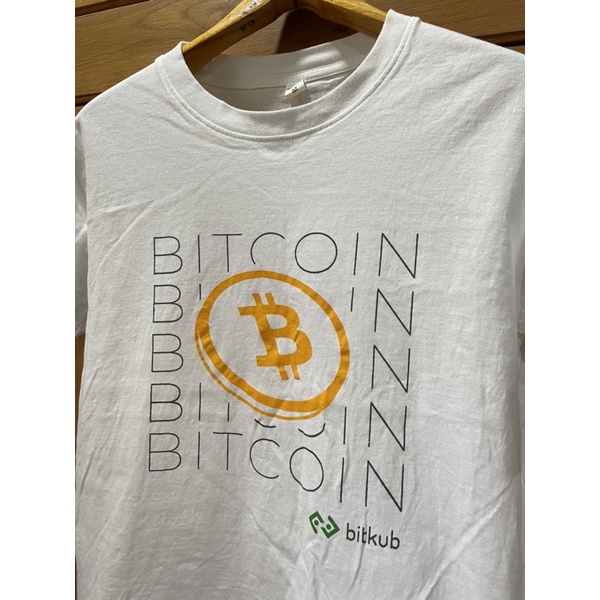 เสื้อยืดมือสอง OFFICIAL BITKUB BITCOIN CRYPTOSERIES Size M มือ2