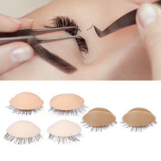 [ลดล้างสต๊อก]Master Sculptor 3 Pairs Mannequin Head Eyelids with Eyelashes for Eyelash Extension Grafting Training Practice