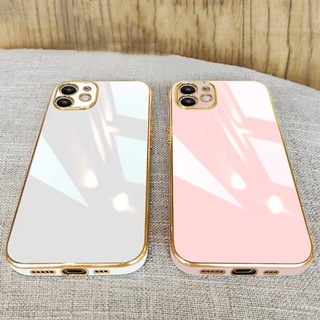 เคส iPhone 7 8 plus xr x xs max 11 pro max TPU สีแคนดี้ เคลือบบางเฉียบ ขอบตรง เคสนิ่ม iPhone 11 เคสกันกระแทก