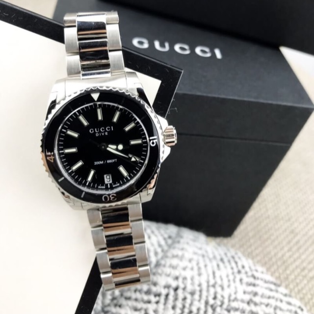 Gucci Dive Black Dial Lady's Watch