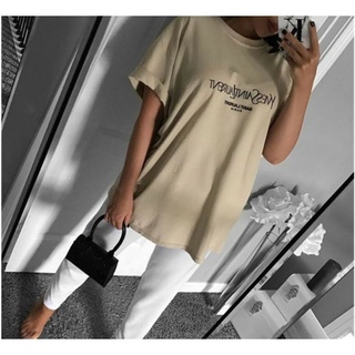 Sale เสื้อยืดคอกลมโอเวอร์ไซส์ลายแบรนด์ YSL ดังสุดฮิต (พร้อมส่ง)