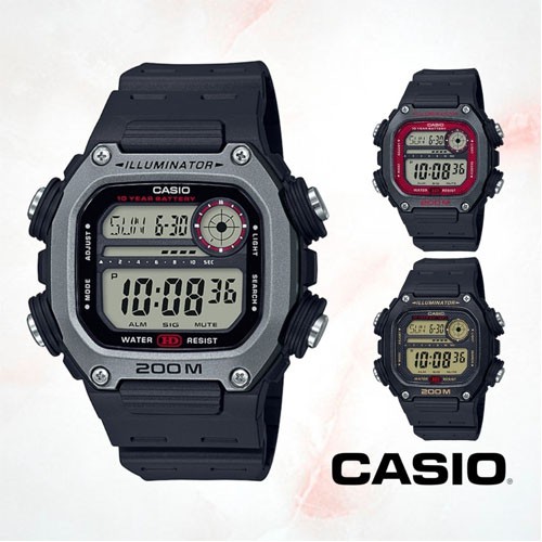 1130 บาท CASIO นาฬิกาข้อมือผู้ชาย สายเรซิน สีดำ รุ่น DW-291,DW-291H,DW-291H-1B,DW-291H-1A,DW-291H-9A Watches