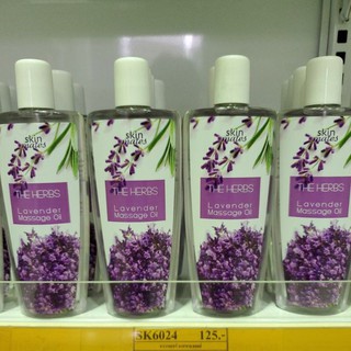 SK6024 สกินเมทส์ น้ำมันลาเวนเดอร์ สำหรับบำรุงผิวและเส้นผม 120 มล. Skinmates The Herbs Lavender massage oil