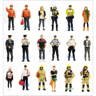 HONG KONG TINY CITY 1/43 FIGURE SET FS01-FS08 TRAFFIC POLICE STURMABTEILUNG