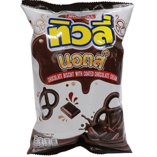 ทิวลี่บิสกิต นอตส์ เคลือบครีมช็อคโกแลต ครีมสตอเบอร์รี่ ครีมนม 23 กรัม x 12 ซอง