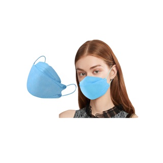 โปรโมชั่น : 😷3D Mask Kf94 "สีฟ้า" หน้ากากอนามัย หนา 4ชั้น 10ชิ้นแพ็ค