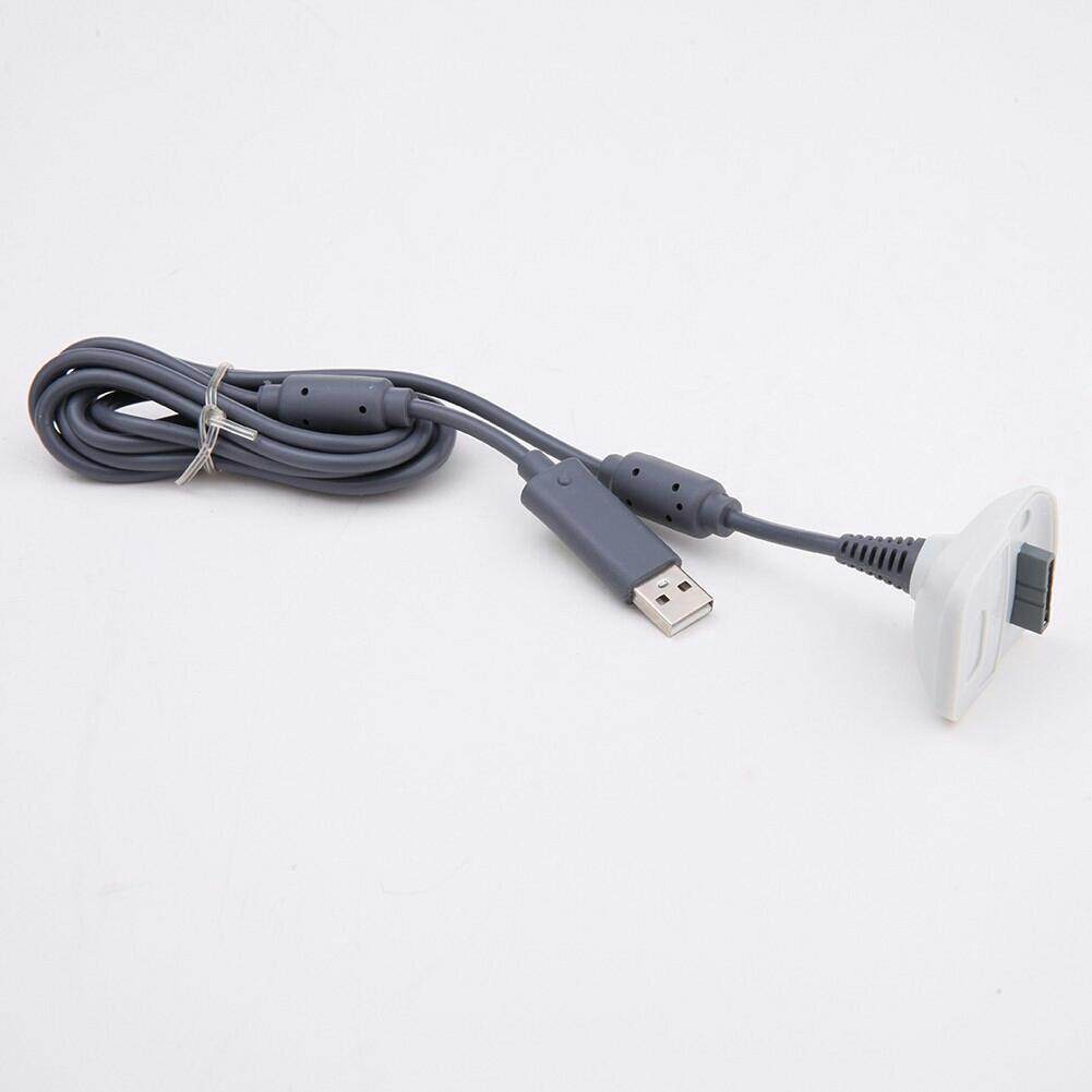 สายต่อจอย xbox 360ไร้สาย(ขาว _ดำ) ไม่ต้องใส่ถ่านต่อเล่นได้เลย