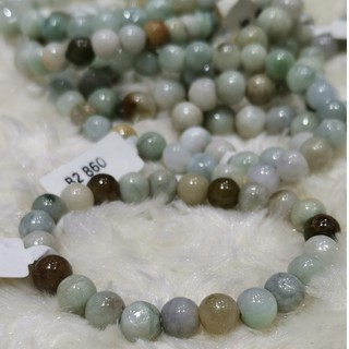 โปรลดสุดๆๆ สร้อยข้อมือหยก กำไรหยก jade bracelet 7-8mm ข้อมือหยก สินค้าถ่ายจากงานจริง สินค้าพร้อมส่งจากไทย