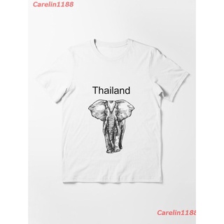 เสื้อยืดคอกลมcrew neckNew Welcome To Thailand Essential T-Shirt เสื้อยืด ดพิมพ์ลาย เสื้อยืดผ้าฝ้าย คอกลม cotton แฟชั่น s