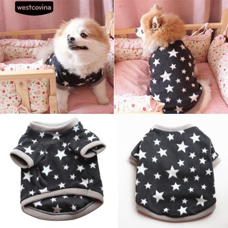 * Winter Soft Pet Fleece เสื้อสเวตเตอร์สไบคอลล์แขนสั้น