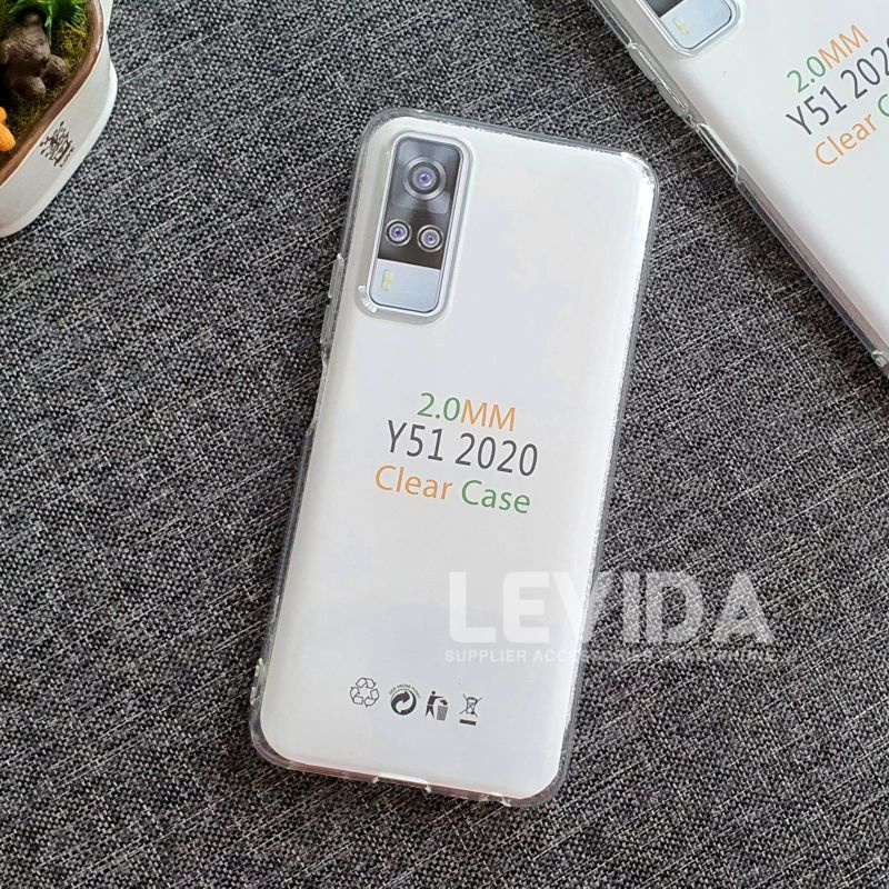 Vivo Y51 2020 Vivo Y51A Vivo Y53S Vivo X50 Pro Vivo V15 Pro Softcase Clear 2.0mm Clear Case Vivo Y51