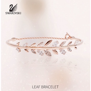 【SALE】🔥พร้อมส่ง🔥Swarovskiแท้ Rose Gold Leaf Bracelet สร้อยข้อมือแฟชั่นอารมณ์ Swarovski