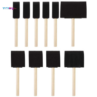 {Foam Brush Painting Sponge Tool with Hardwood Handles Pack of 10