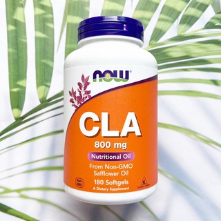 ซีแอลเอ CLA 800 mg Nutritional Oil 180 Softgels (Now Foods®) น้ำมันดอกคำฝอย Safflower Oil