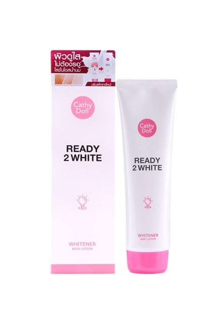 แพคเก็จใหม่ Cathy Doll เรดดี้ทูไวท์ บอดี้โลชั่น Ready 2 WHITE Whitener Body Lotion 150ml. - รูปที่ 3