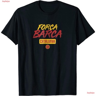 loylaiya แฟชั่นสบายๆ เสื้อ Barcelona Fan T-Shirt Forca Barca Fan Tee Cotton เสื้อยืด เกรดพรีเมี่ยม ใส่สบาย เสื้อยืดเเฟชั